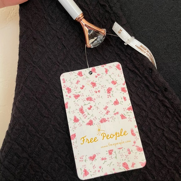 FREE PEOPLE Easy Street Textured Mini Dress NWT - Picture 12 of 16